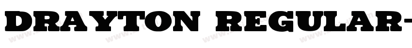 Drayton Regular字体转换
